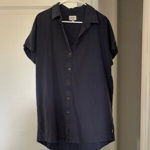 Rhythm Women's Navy Button Midi Dress